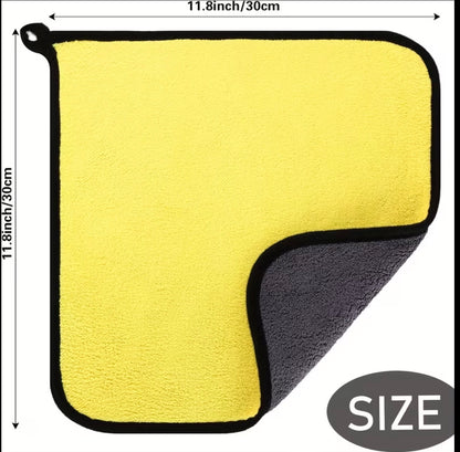 3~Pack High-Quality Microfiber Car Rags + Air Freshener