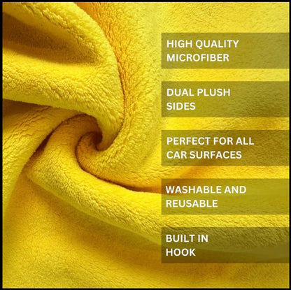 3~Pack High-Quality Microfiber Car Rags + Air Freshener
