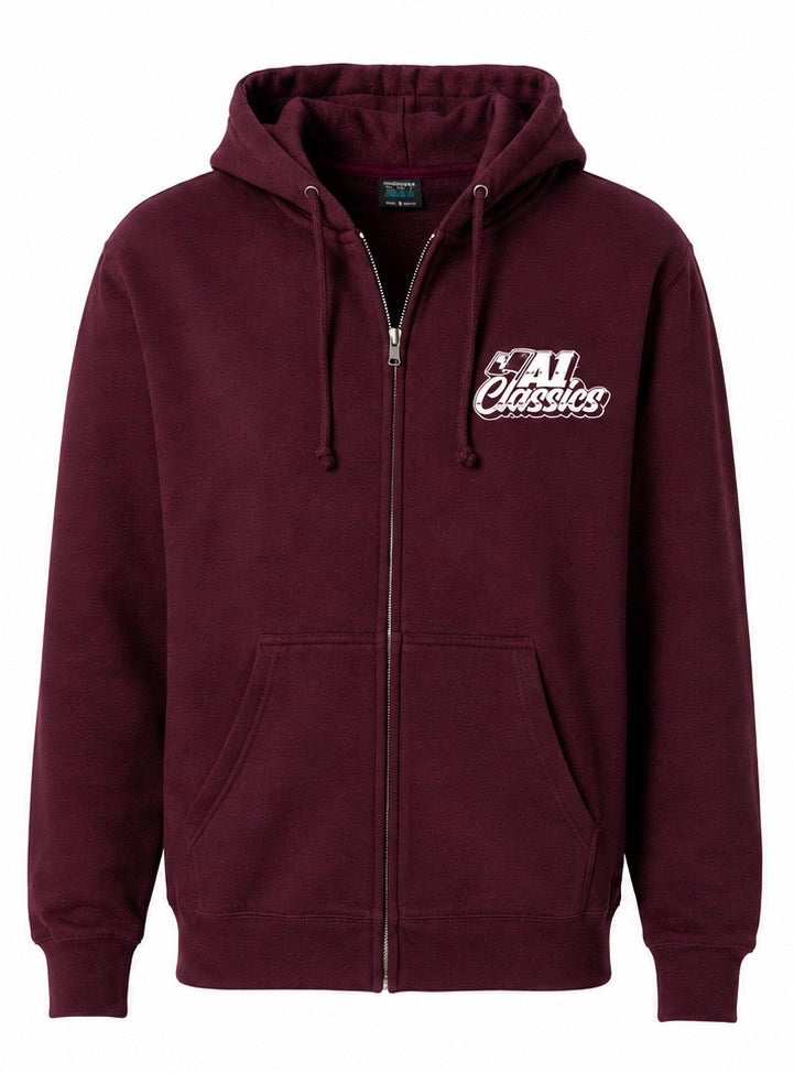 "Crossbars" Heavyweight Zip-Up Hoodie (Pre-Order)
