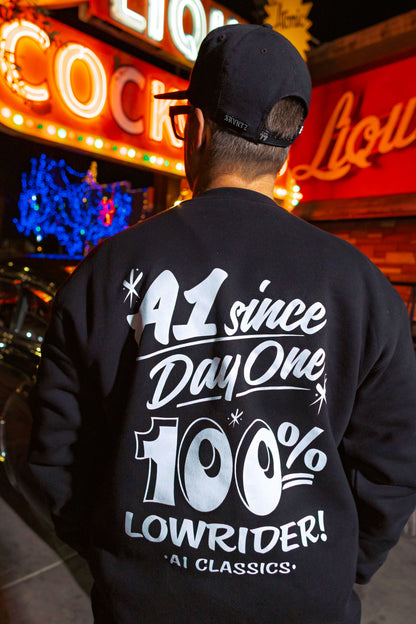 "100% Lowrider" Heavyweight Crewneck Sweatshirt