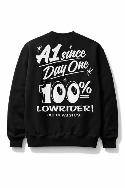 "100% Lowrider" Heavyweight Crewneck Sweatshirt (Pre-Order)