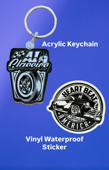 Keychain & Sticker pack