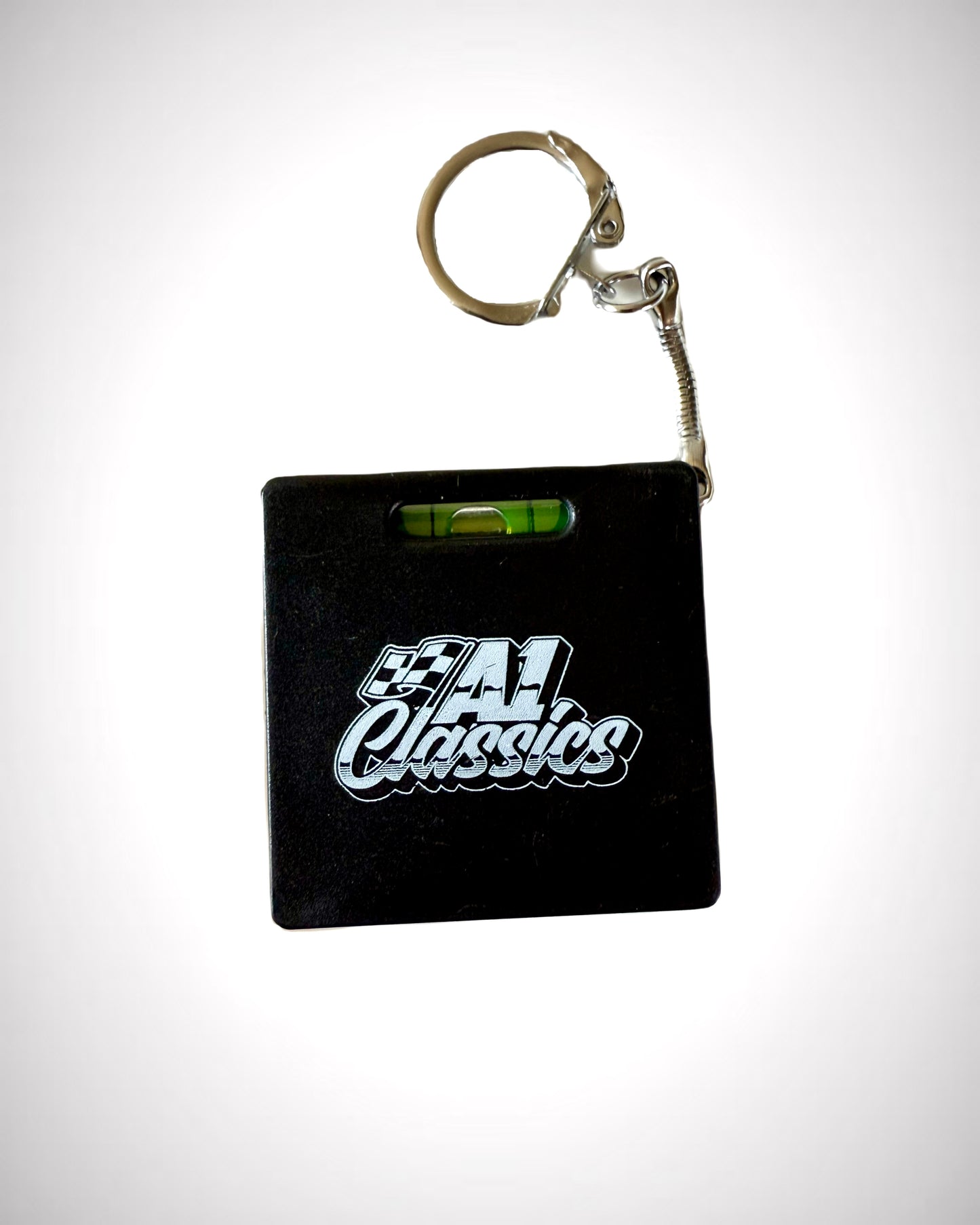 Square Level Tape Measure Key Chain - 3 ft