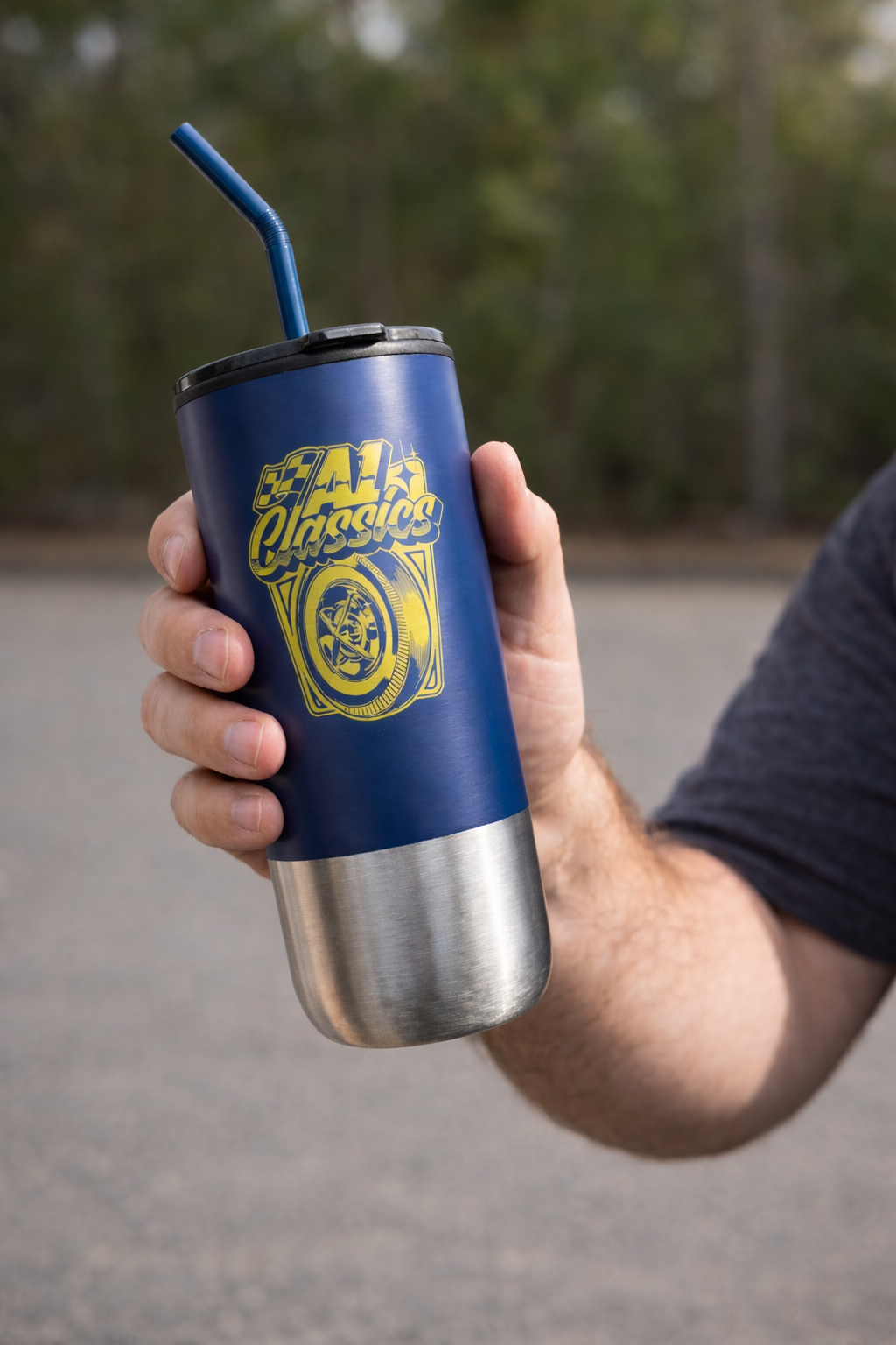 20 oz. Travel Mugs with Straw~ NEW