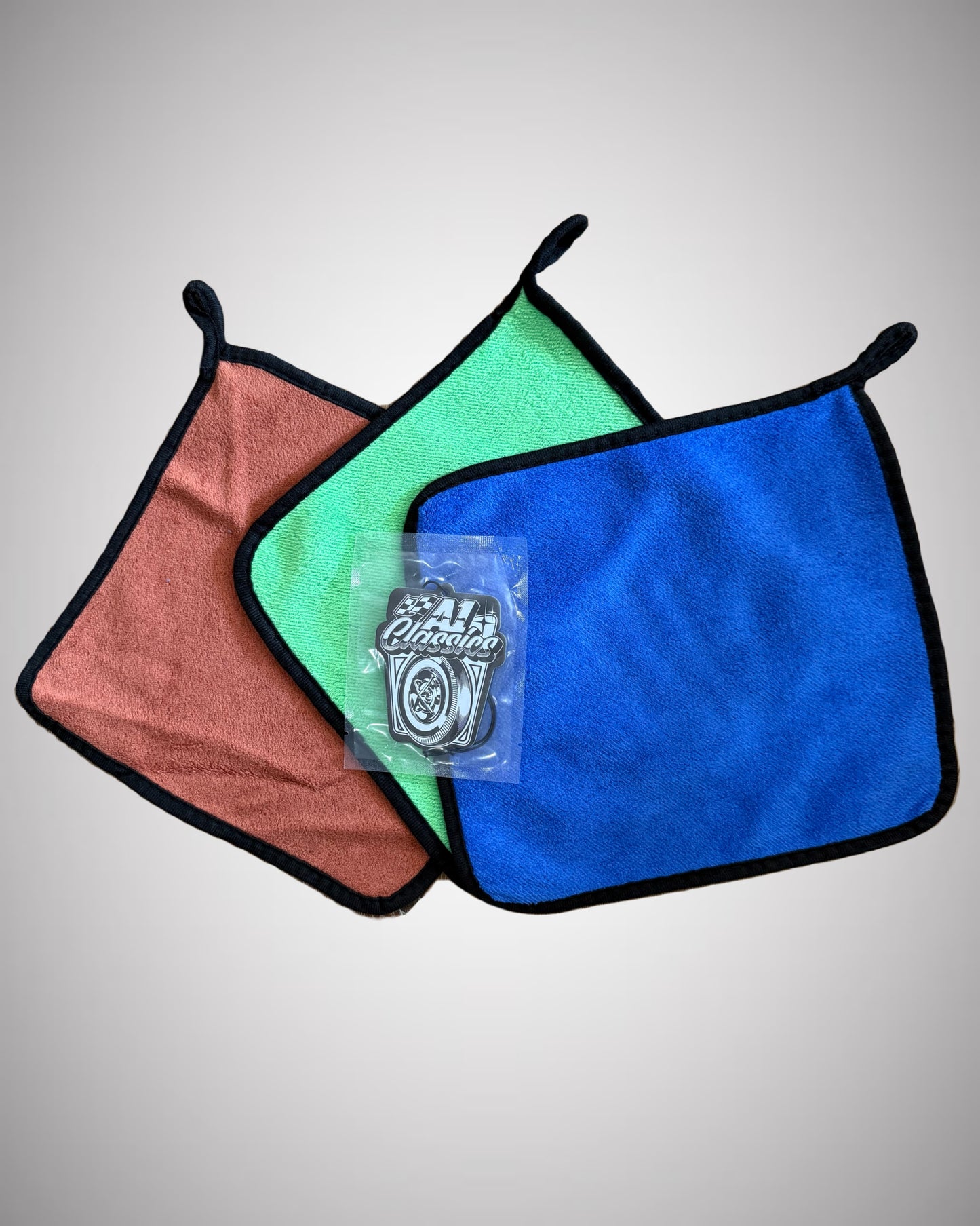 LIMITED⏳ 3~Pack Coral Fleece Microfiber Car Rags + Air Freshener