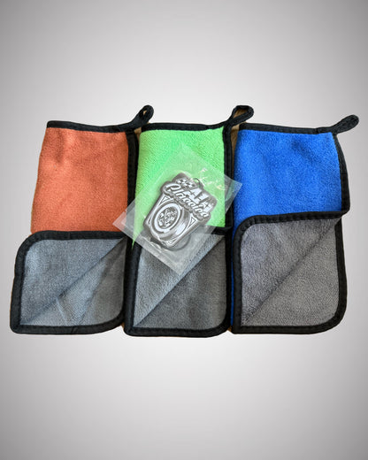 LIMITED⏳ 3~Pack Coral Fleece Microfiber Car Rags + Air Freshener