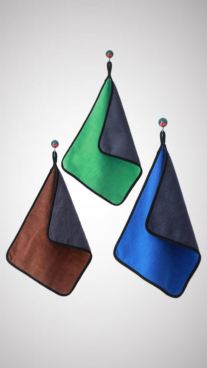 LIMITED⏳ 3~Pack Coral Fleece Microfiber Car Rags + Air Freshener