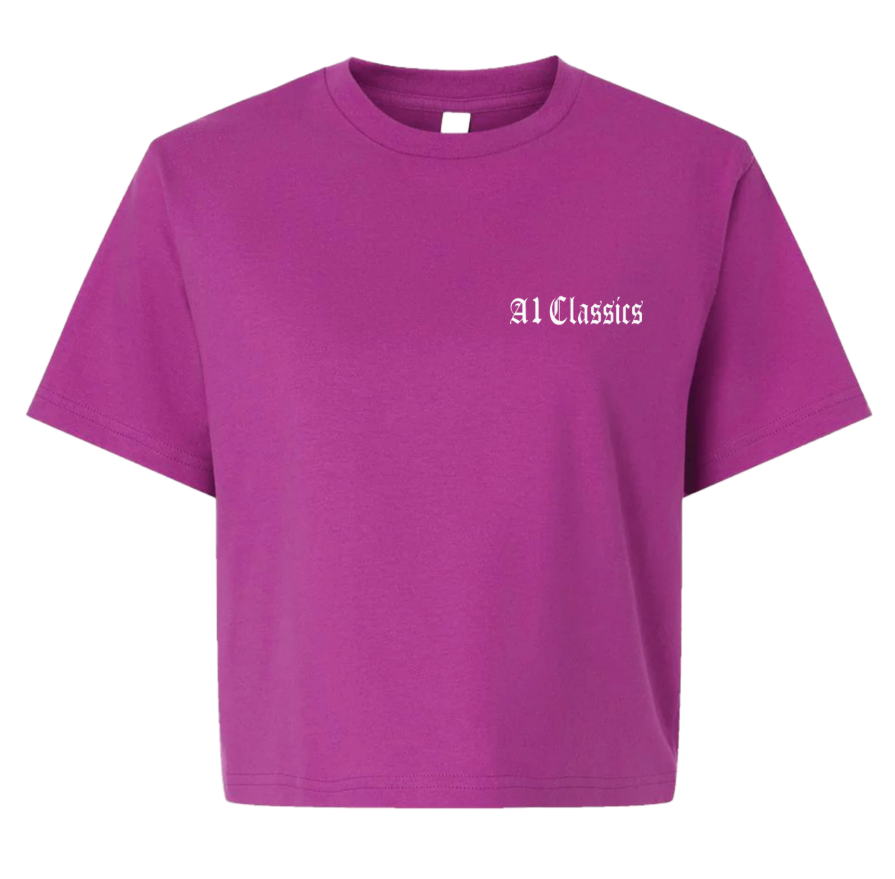 Womens "Lowriding Is Not A Crime!" Cropped Tee