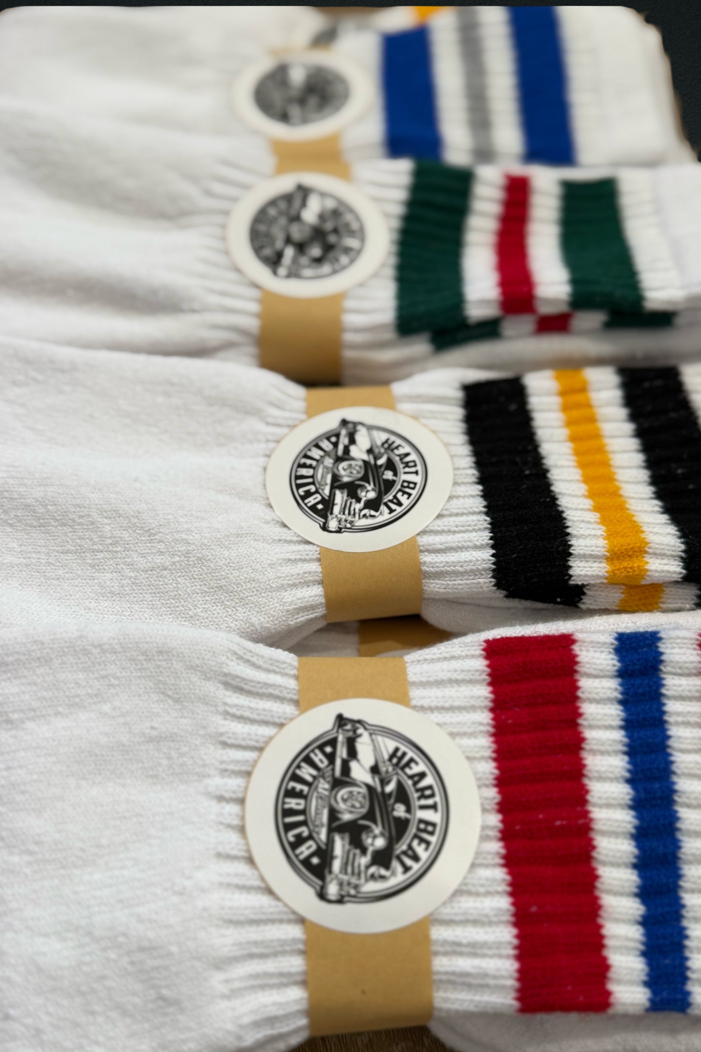 Single Pair: Men's 24" Striped Tube Socks