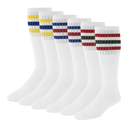 Single Pair: Men's 24" Striped Tube Socks